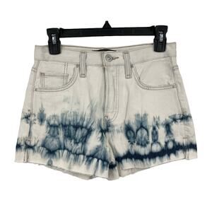 Hudson shorts Lori high rise denim tie dye size 25